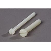 12 tornillos cilíndricos de plástico con ranura DIN 84-ISO 1207- material nailon- PA-poliamida (nailon- M2-5 x 16 mm)